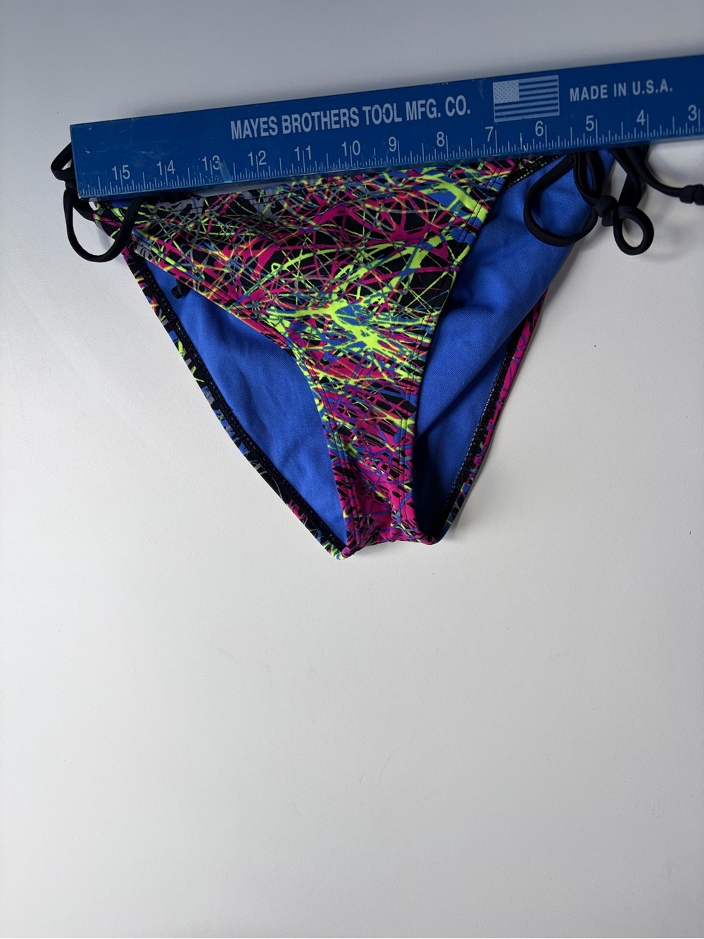 Joe Boxer Neon Splatter Blue Bikini Bottom